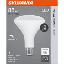 Sylvania BR40 85 Watt LED Neutral White Dimmable Bulb