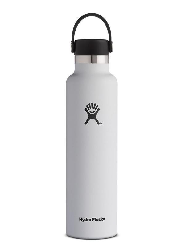 slide 1 of 1, Hydro Flask Standard Mouth Flexcap White, 24 oz