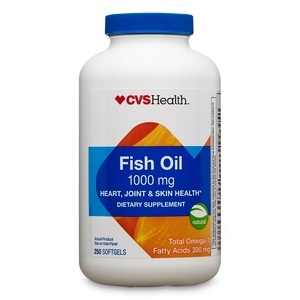 slide 1 of 1, CVS Health Fish Oil Softgels, 250 ct; 1000 mg