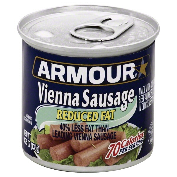 slide 1 of 2, Armour Vienna Sausage, Reduced Fat, 5 oz