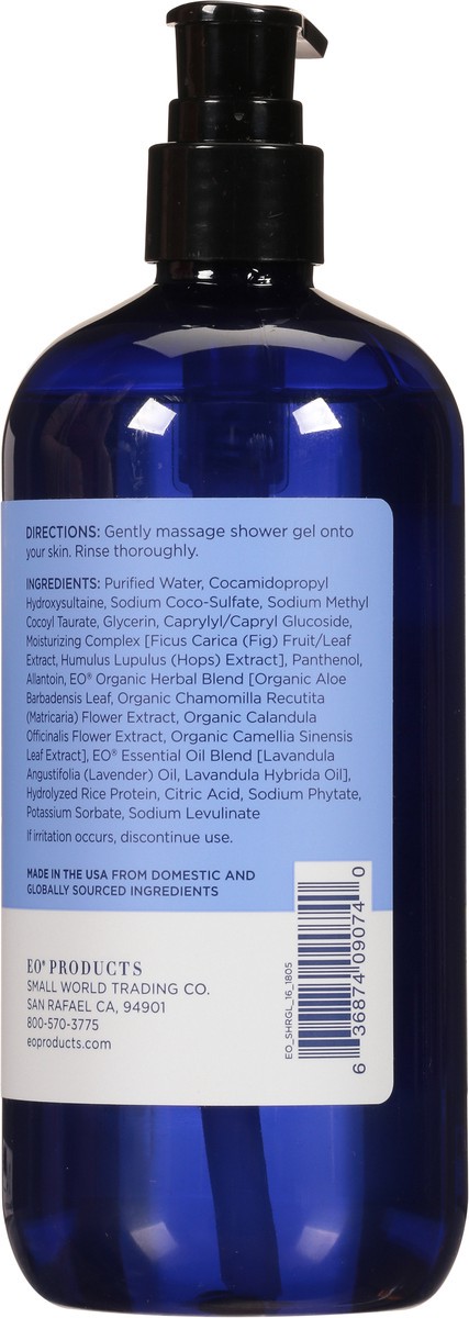 slide 6 of 12, EO Calming French Lavender Shower Gel, 16 oz