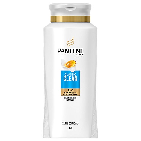 slide 1 of 1, Pantene Pro V Shampoo & Conditioner 2 In 1 Classic Clean, 25.4 fl oz