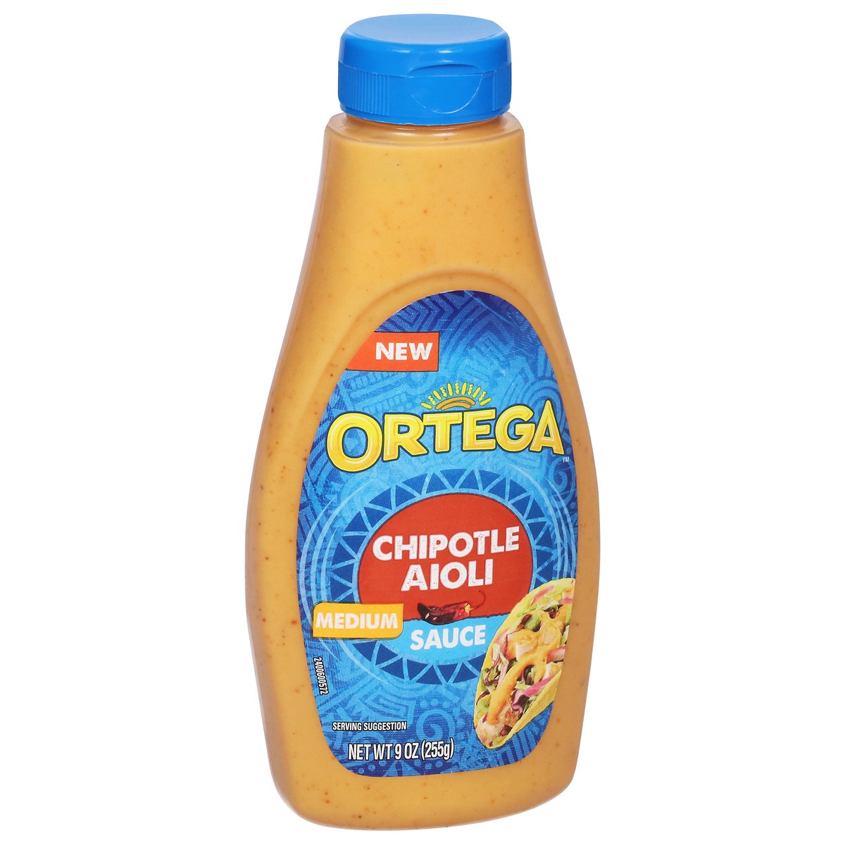 slide 2 of 8, Ortega Medium Chipotle Aioli Sauce, 9 oz