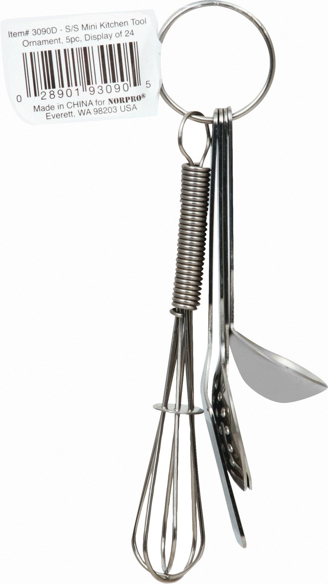 slide 2 of 11, Norpro Stainless Steel Mini 5 Pieces Kitchen Tool Ornament 1 ea, 1 ct