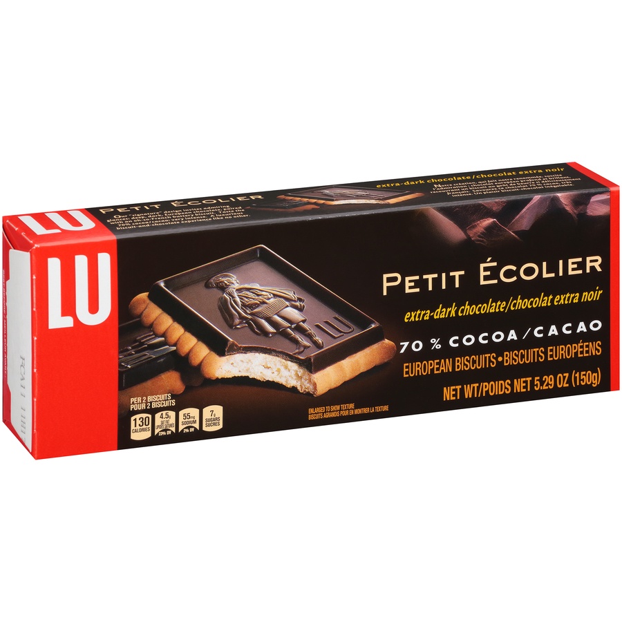 slide 2 of 8, LU Extra Dark 70% Cocoa Petit Ecolier Biscuits, 5.29 oz