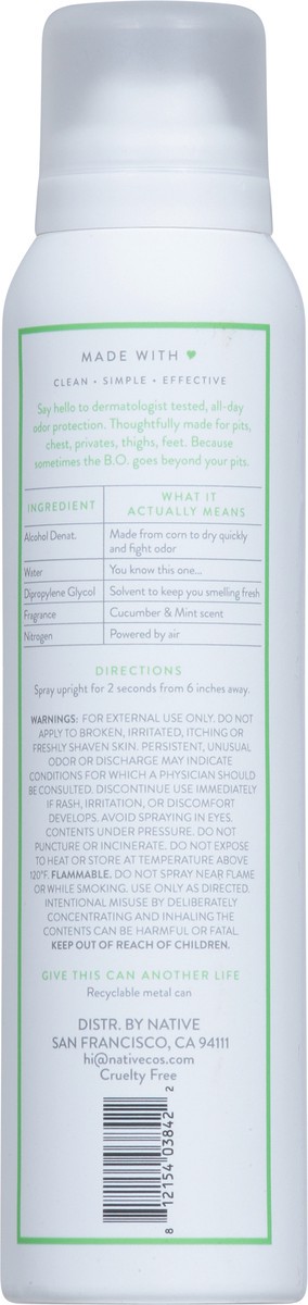 slide 11 of 13, Native Whole Body Cucumber & Mint Deodorant 3.5 oz, 3.5 oz