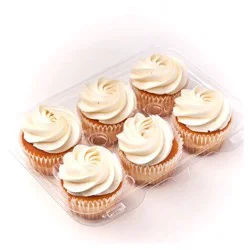 Giant Eagle Cupcake, White Almond, 6 count