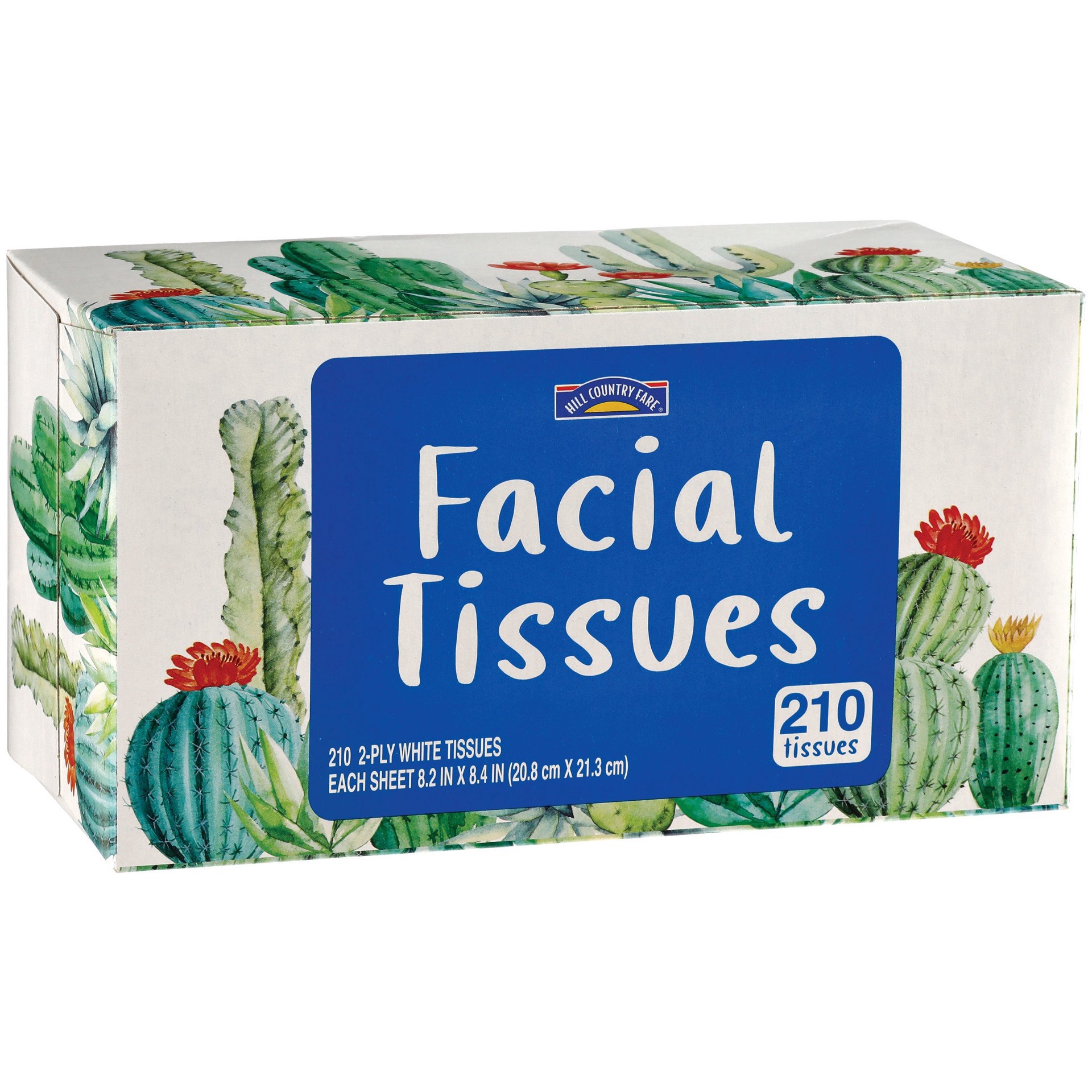 slide 1 of 1, Hill Country Fare Facial Tissues, 210 ct