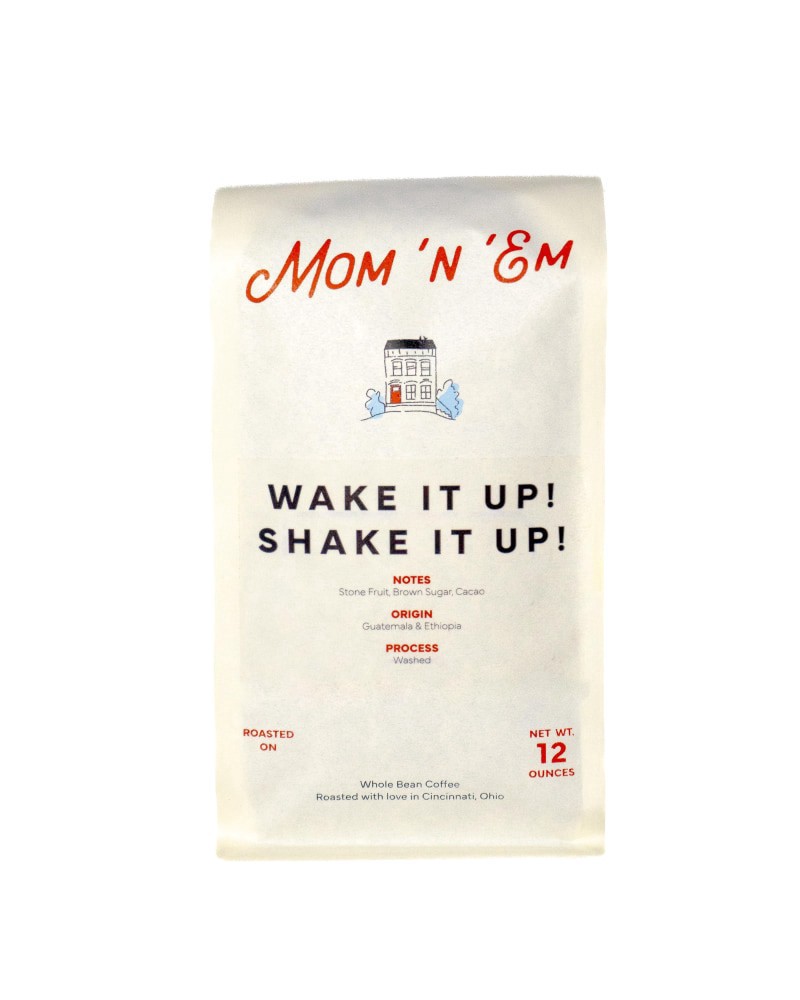 slide 1 of 1, Mom 'n 'em Wake it Up! Shake It Up! Coffee, 12 oz