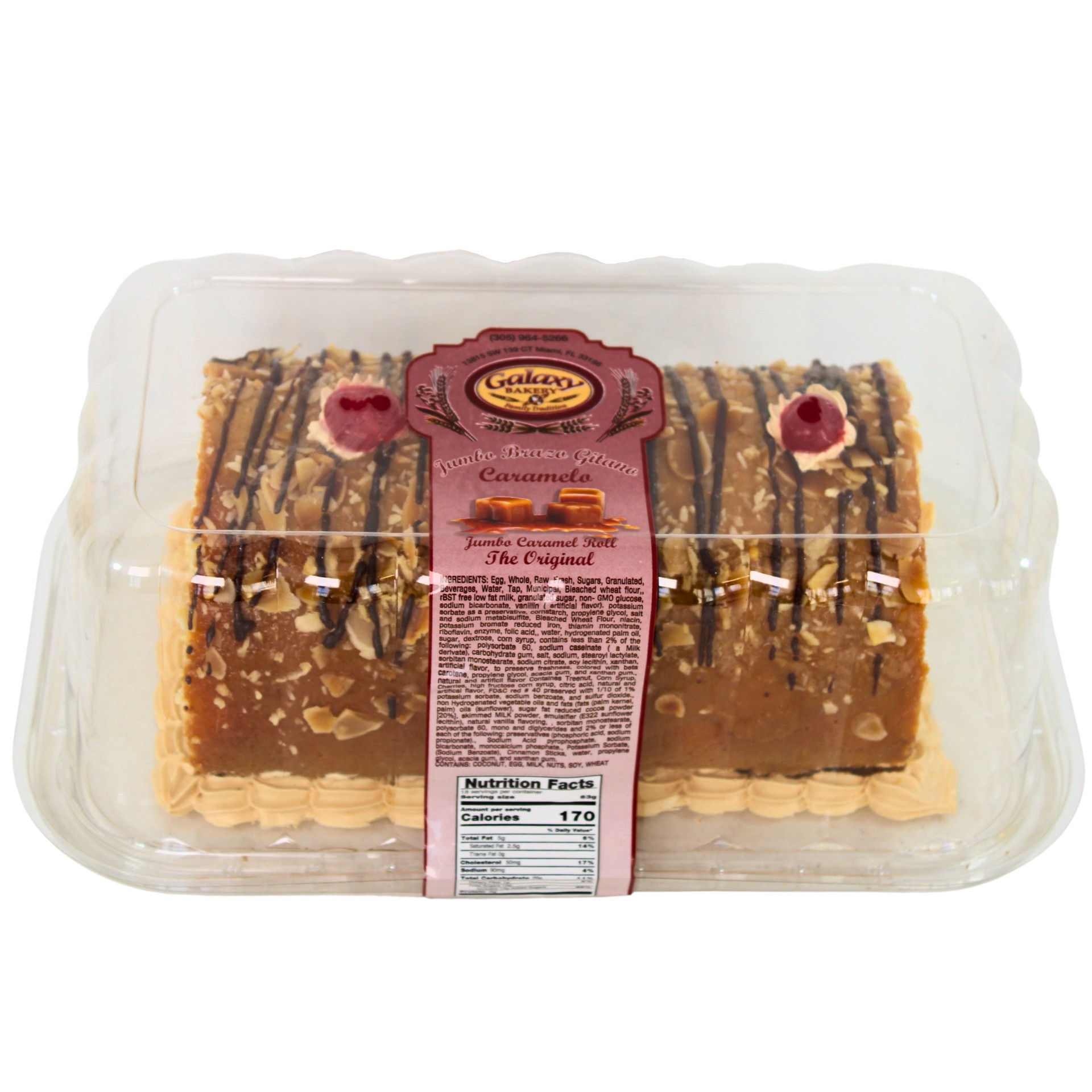 slide 1 of 1, Galaxy Bakery Galaxy Brazo Guitano Dulce Leche, 1 ct