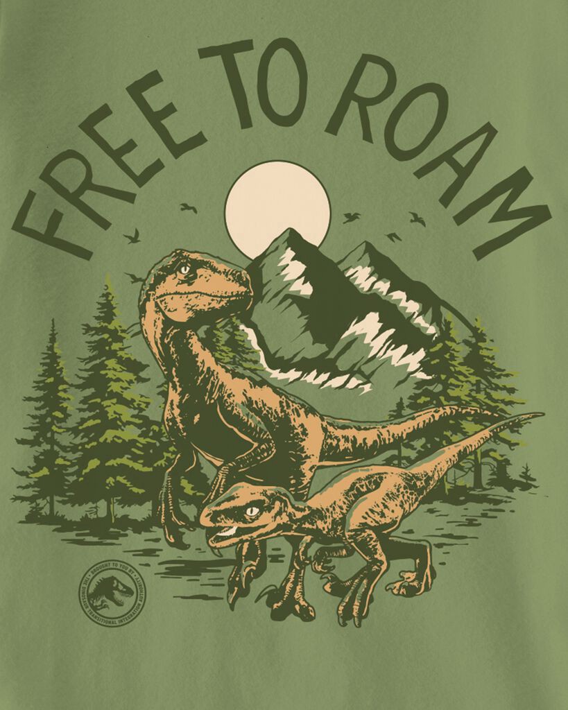 slide 2 of 2, Carter's Toddler Jurassic Park "Free to Roam" Short-Sleeve Graphic Tee - Green Green 2T, 1 ct
