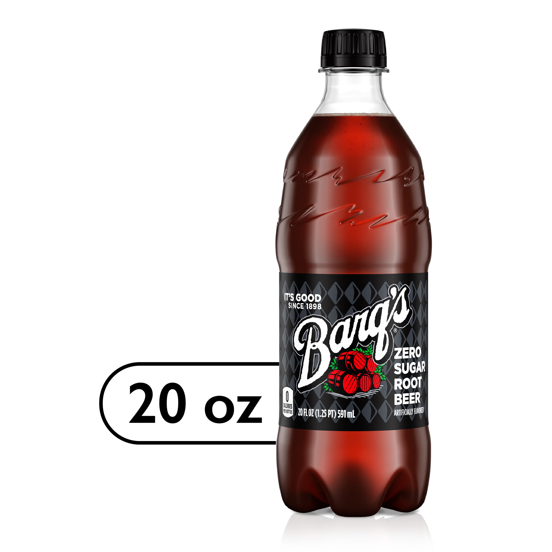 slide 1 of 6, Diet Barqs Diet Barq's Root Beer Bottle, 20 fl oz, 20 oz