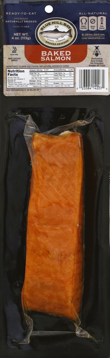 slide 1 of 4, Blue Hill Bay Salmon - 4 Oz, 4 oz