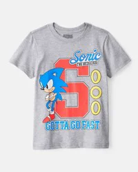 Carter's Kid Sonic The Hedgehog Short-Sleeve Graphic Tee - Grey Heather 10