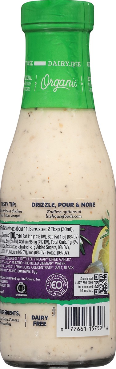 slide 8 of 9, Litehouse Organic Caesar Dressing 11.25 fl oz, 1 ct