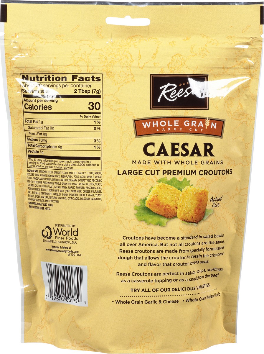 slide 10 of 11, Reese Caesar Whole Grain Croutons, 5 oz