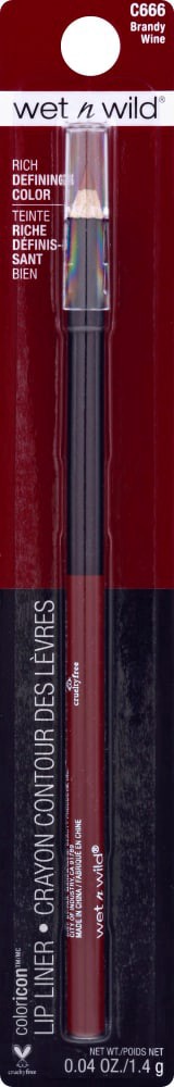 slide 1 of 1, wet n wild Lip Liner Crayon, Brandy Wine, 0.04 oz