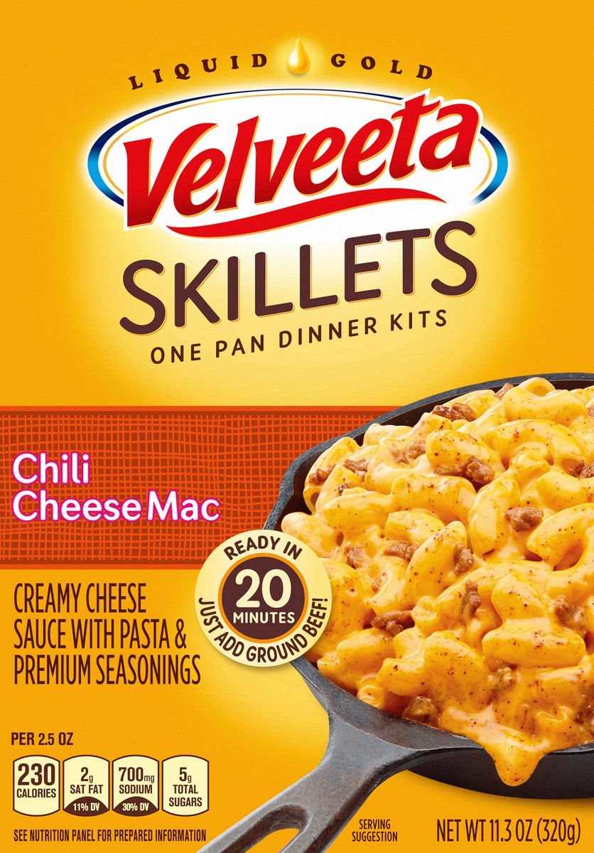 slide 10 of 11, Velveeta 11.3 Oz Dinner Kit Cheesy Chili 1 Box/Carton Each, 11.3 oz