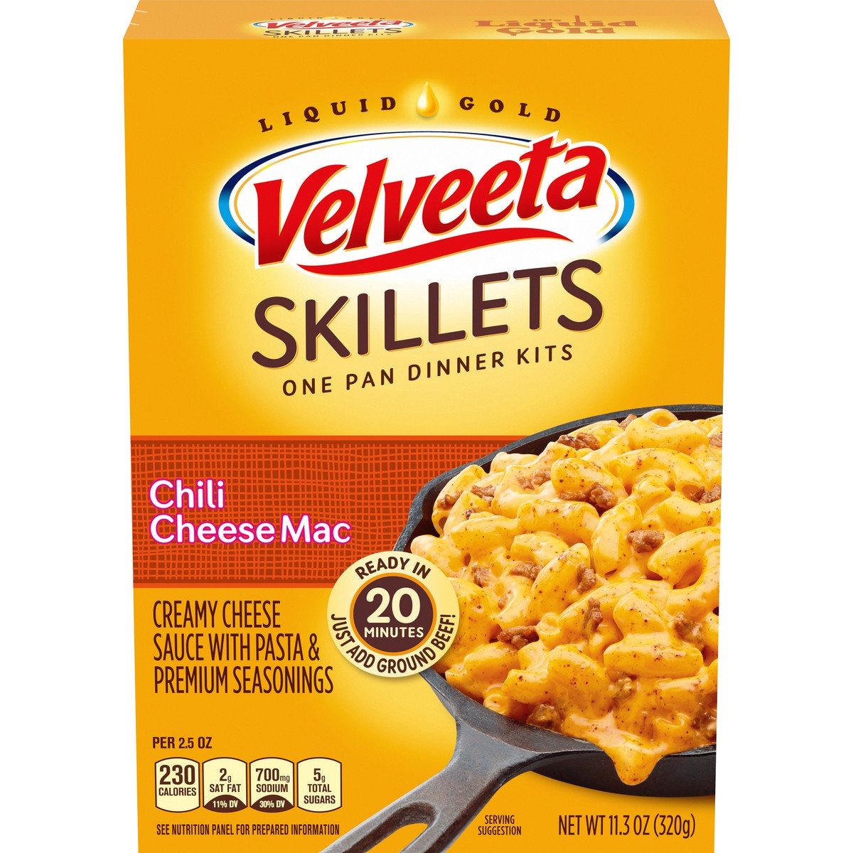 slide 1 of 11, Velveeta 11.3 Oz Dinner Kit Cheesy Chili 1 Box/Carton Each, 11.3 oz