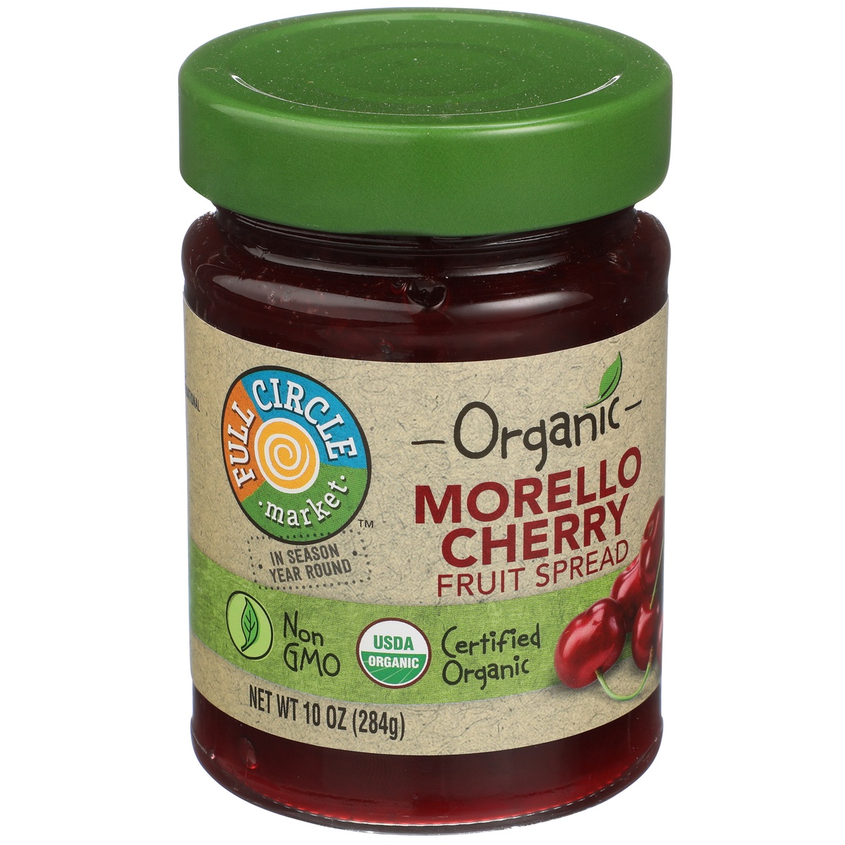 slide 1 of 1, Full Circle Market Morello Cherry Fruit Spread, 10 oz