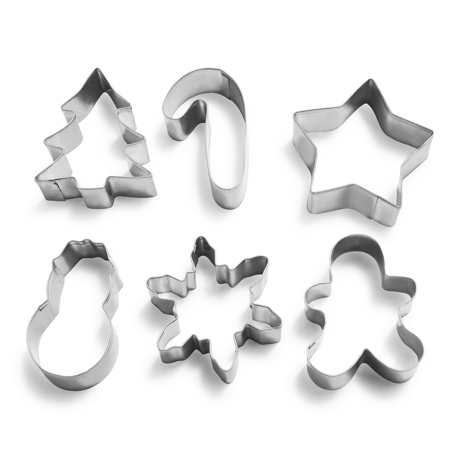 slide 1 of 1, Sur La Table Christmas Mini Cookie Cutters, 6 ct