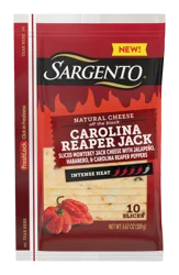 Sargento Natural Slices Carolina Reaper Jack Cheese, 10 count, 6.67 oz