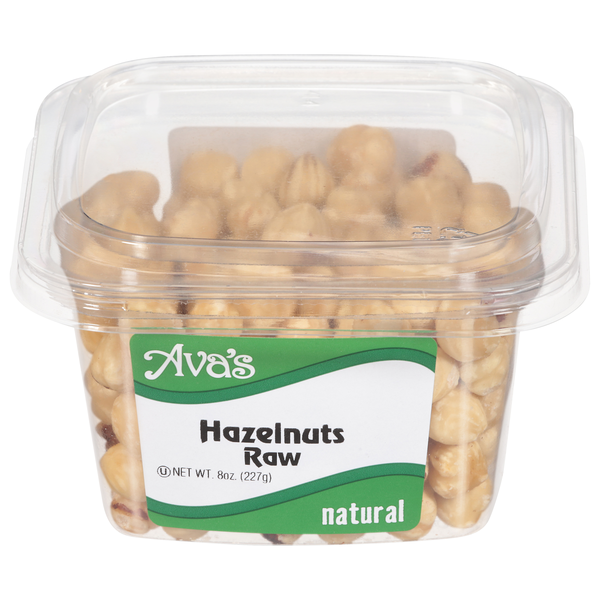 slide 1 of 1, Ava Hazelnuts Raw, 8 oz