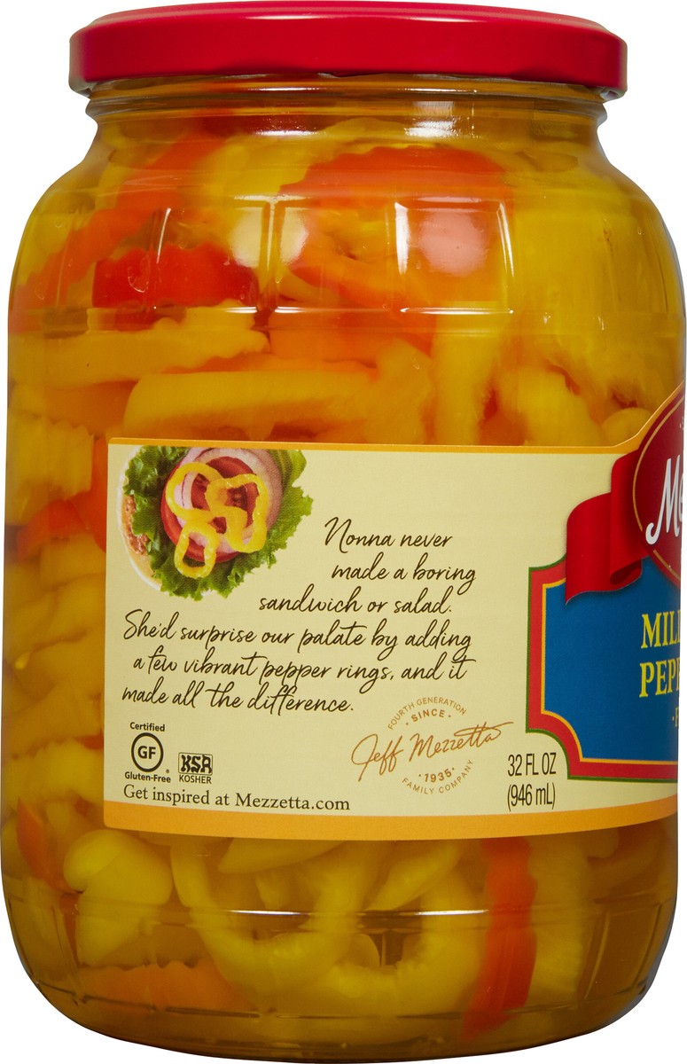 slide 5 of 7, Mezzetta Mild Banana Pepper Rings, 32 fl oz, 32 fl oz