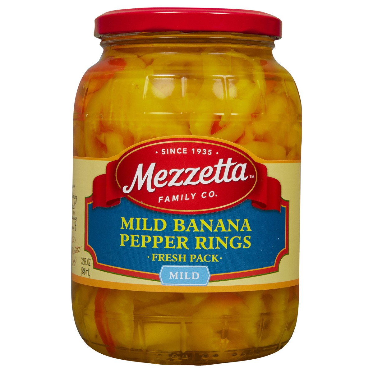 slide 1 of 7, Mezzetta Mild Banana Pepper Rings, 32 fl oz, 32 fl oz