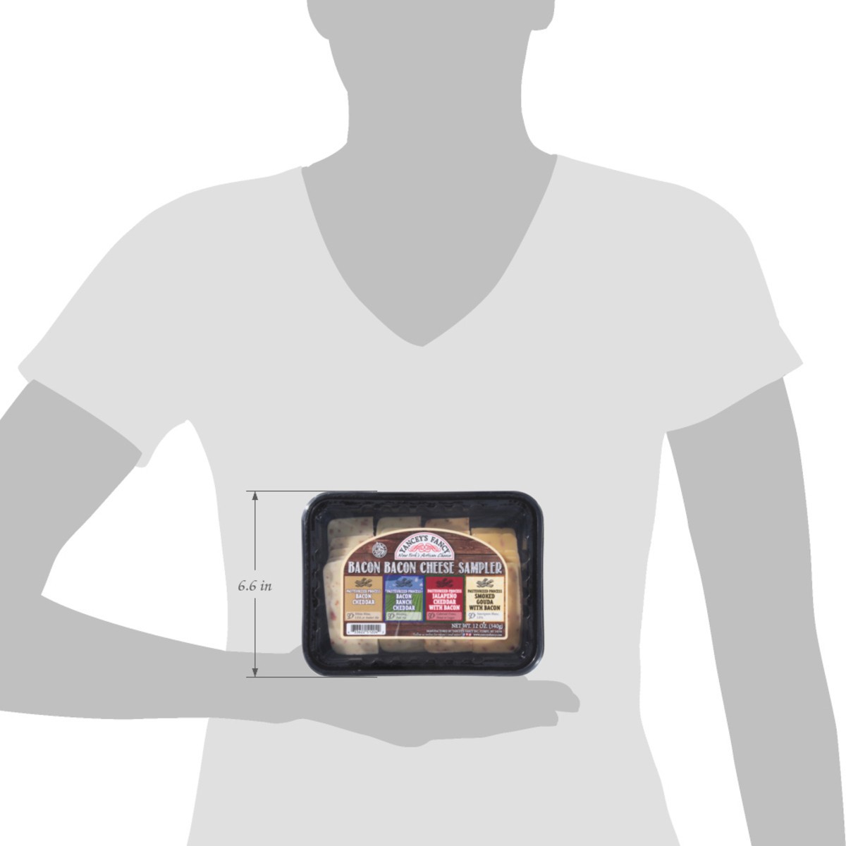 slide 5 of 14, Yancey's Fancy Bacon Bacon Cheese Sampler 12 oz, 12 oz