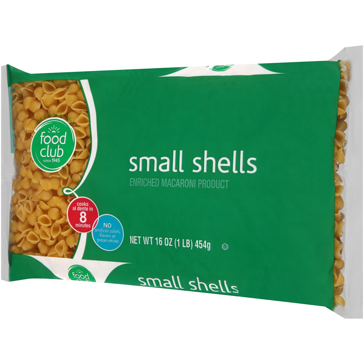 slide 3 of 10, Food Club Enriched Macaroni Product, Small Shells, 16 oz