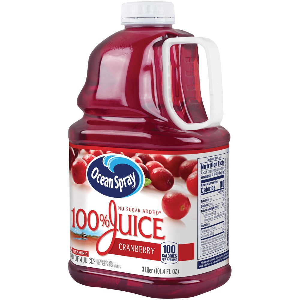 Ocean Spray No Sugar Added 100% Cranberry Juice 101 Oz | Shipt