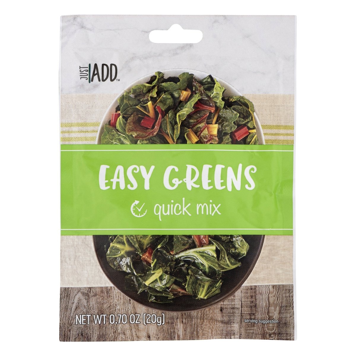 slide 1 of 1, Just Add Easy Greens Mix, 0.7 oz