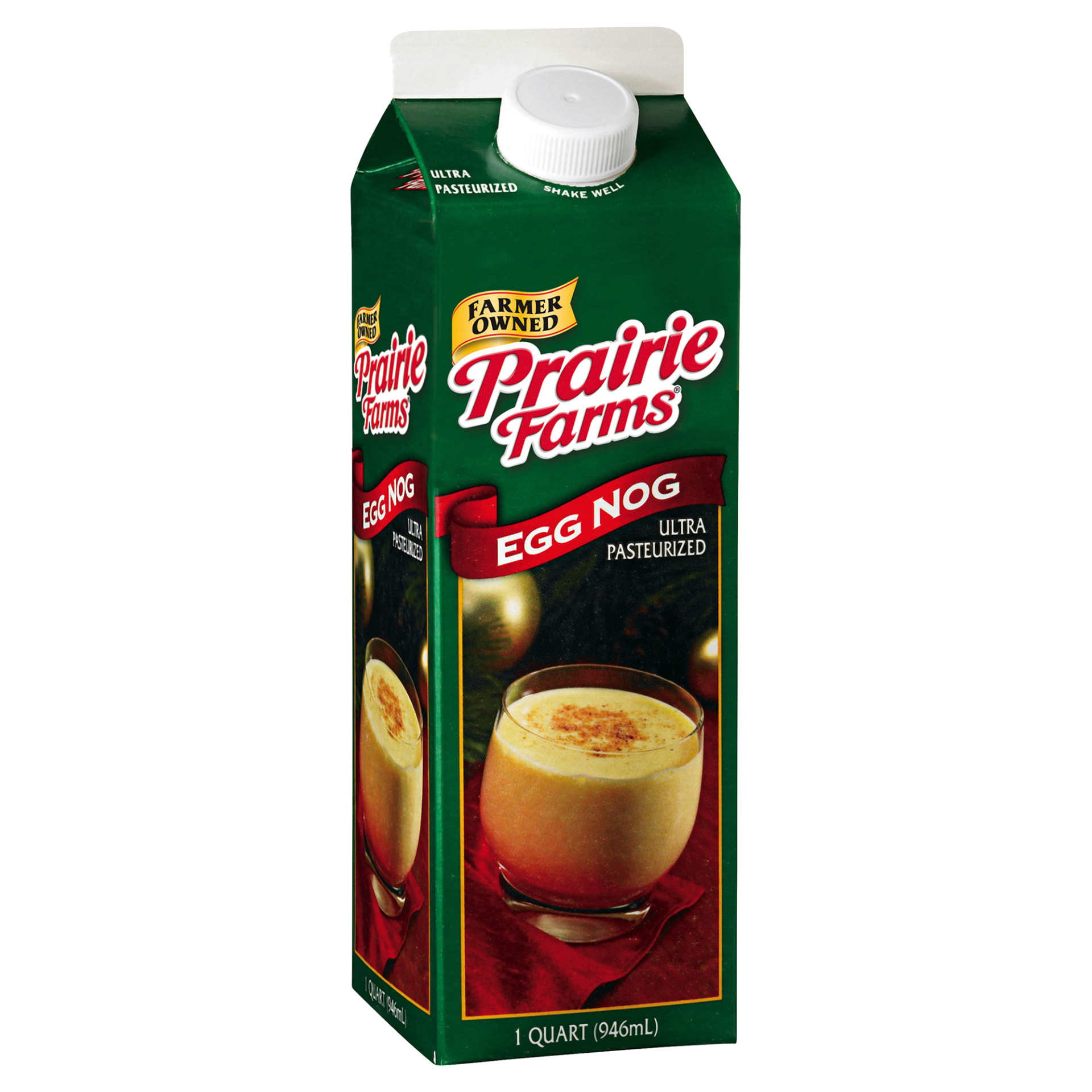 slide 1 of 1, Prairie Farms Egg Nog Quart, 32 oz