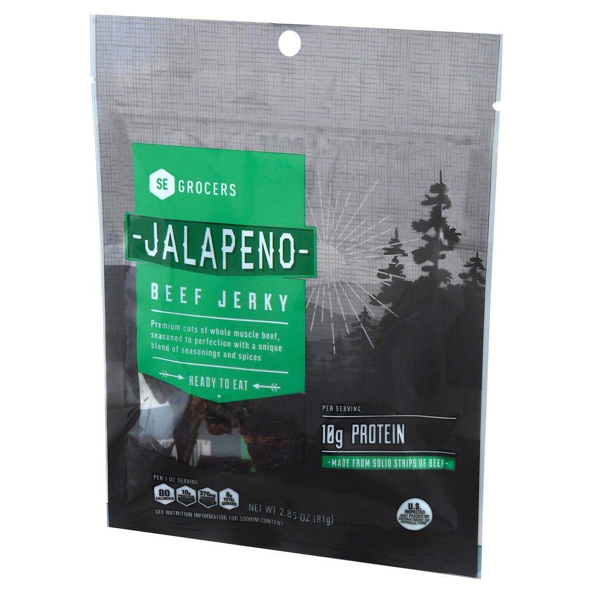 slide 12 of 13, SE Grocers Jalapeno Jerky, 2.8 oz