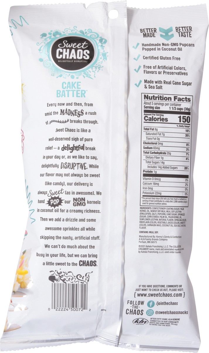slide 5 of 9, Sweet Chaos Cake Batter Popcorn, 5.5 oz