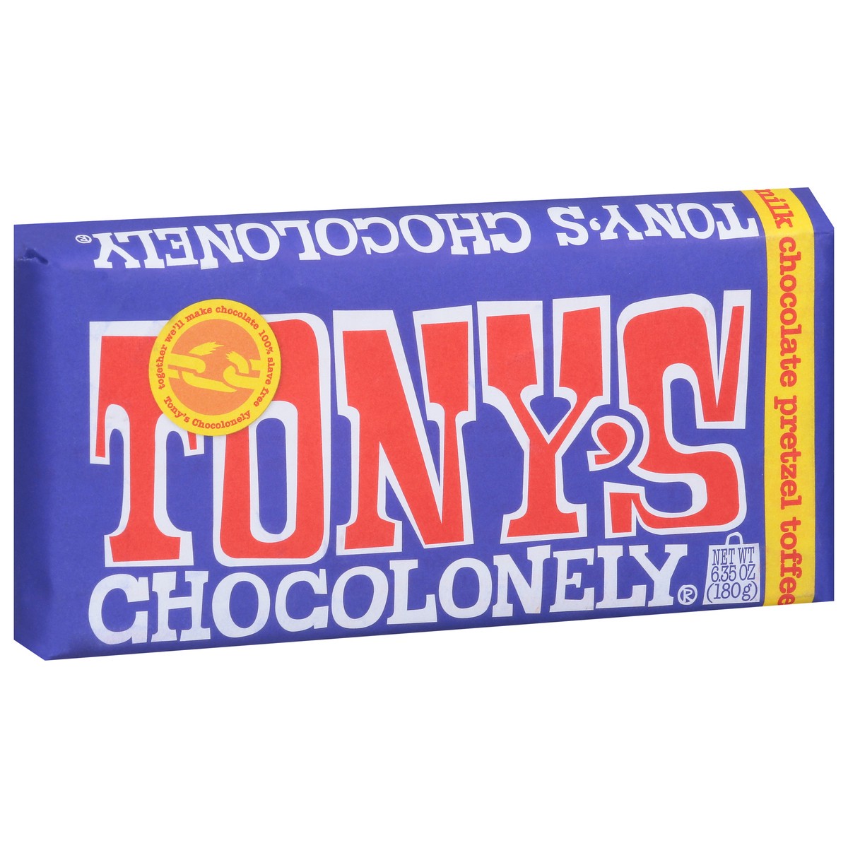 slide 2 of 9, Tony's Chocolonely Chocolate Pretzel Toffee Milk Chocolate 6.35 oz, 6.35 oz