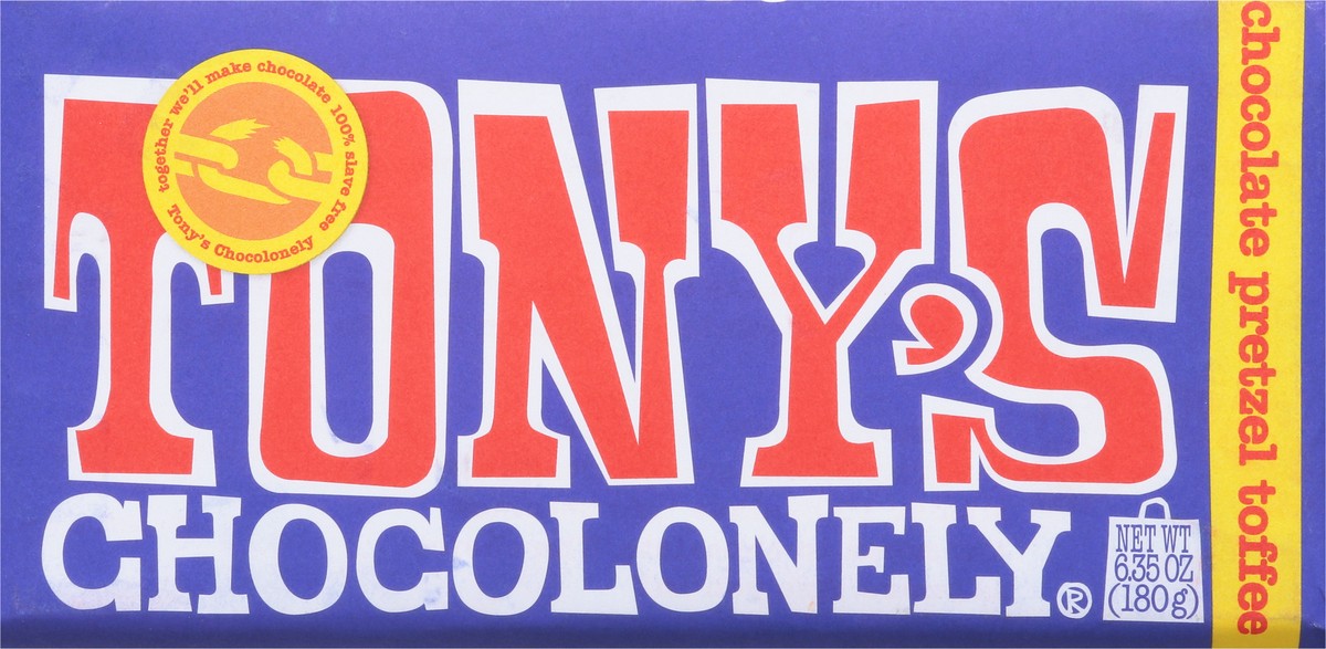 slide 6 of 9, Tony's Chocolonely Chocolate Pretzel Toffee Milk Chocolate 6.35 oz, 6.35 oz