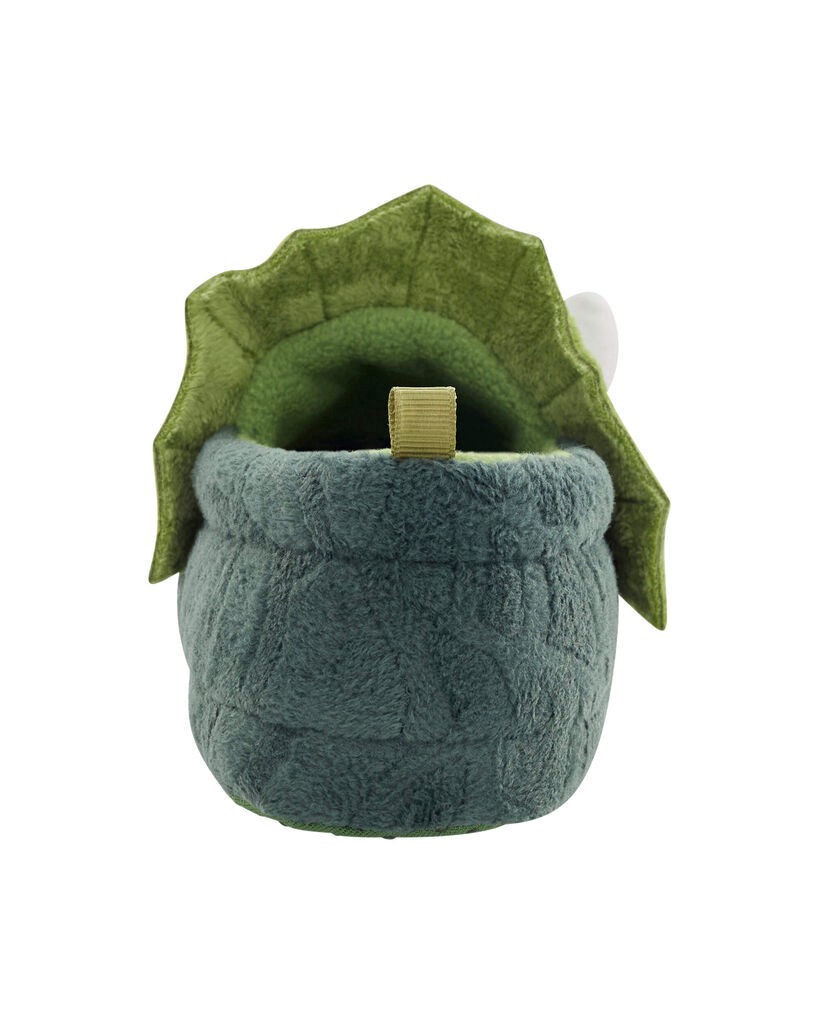 slide 2 of 6, Carter's Dinosaur Slippers Green XL, 1 ct