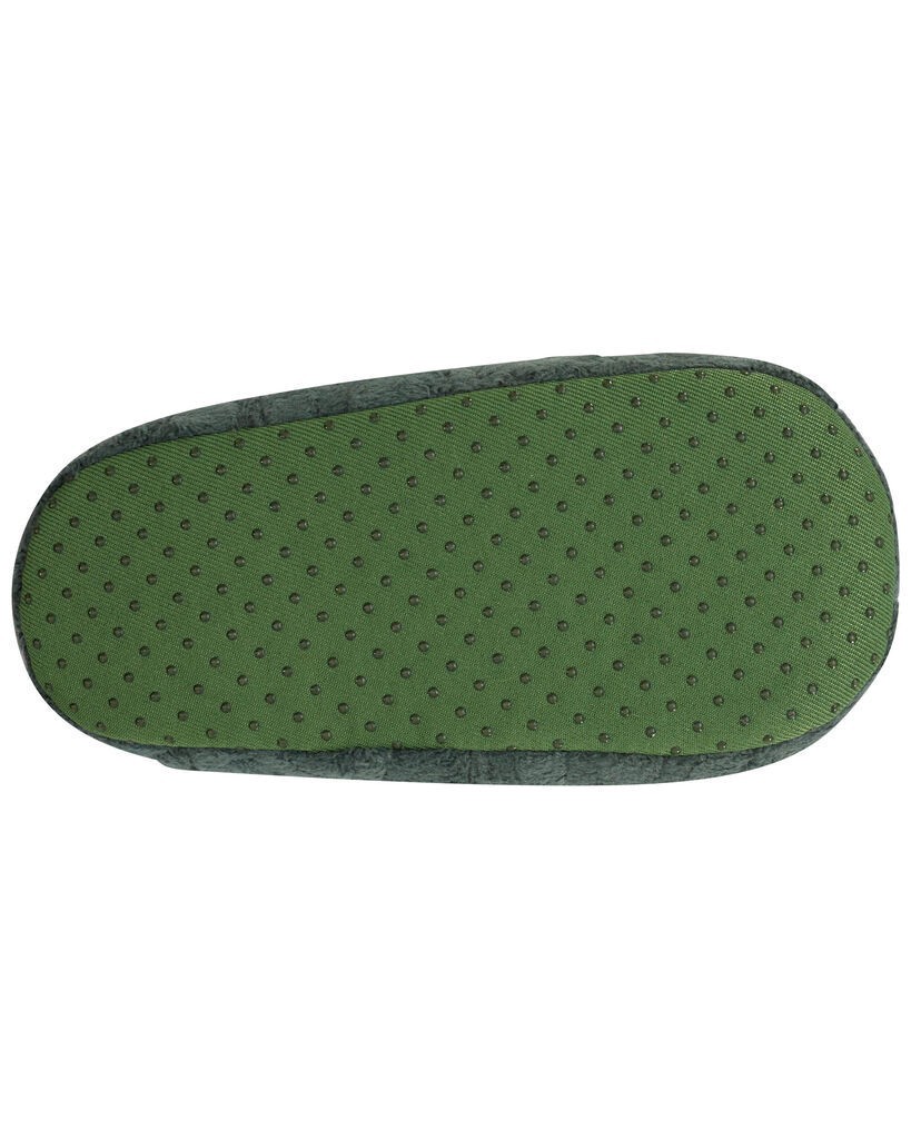 slide 5 of 6, Carter's Dinosaur Slippers Green XL, 1 ct