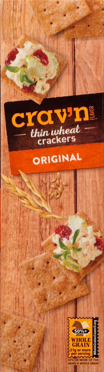 slide 7 of 10, Crav'n Flavor Thin Wheat Original Crackers 9.1 oz, 9.1 oz