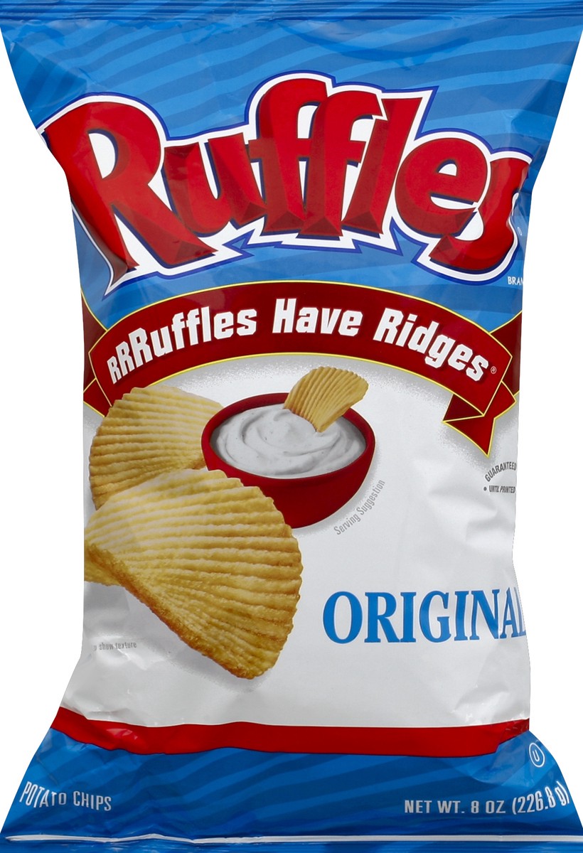 slide 5 of 5, Ruffles Potato Chips 8 oz, 8 oz