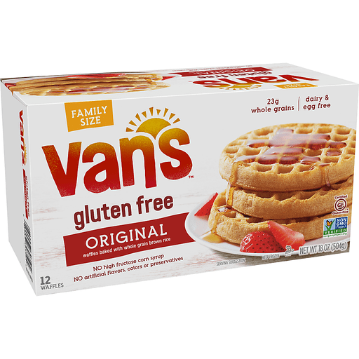 slide 6 of 8, Van's Gluten Free Original Waffles , 18 oz