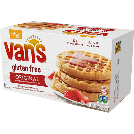 slide 7 of 8, Van's Gluten Free Original Waffles , 18 oz