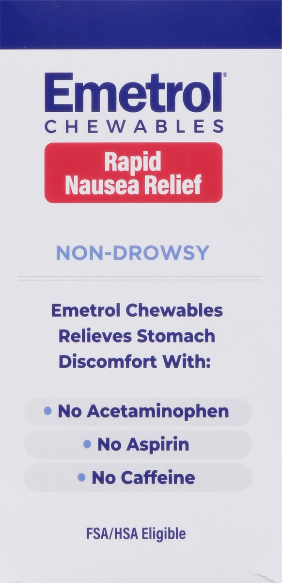 slide 2 of 9, Emetrol Adult Nausea Relief Chewables Lemon Ginger, 42 ct