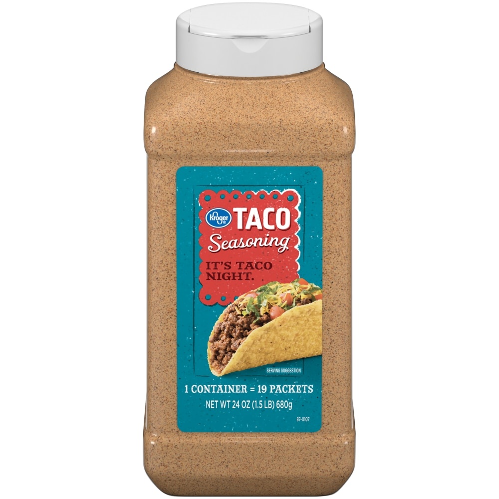 slide 1 of 1, Kroger Taco Seasoning, 24 oz