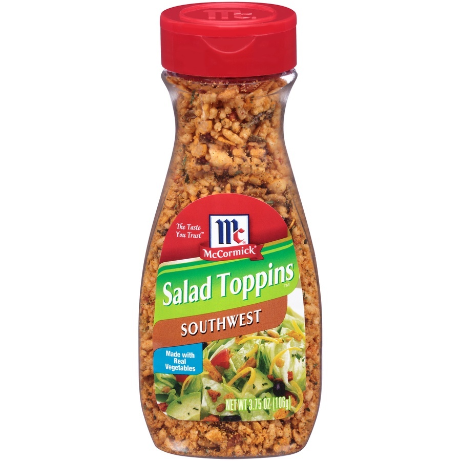 slide 1 of 8, McCormick Southwest Salad Toppins, 3.75 oz