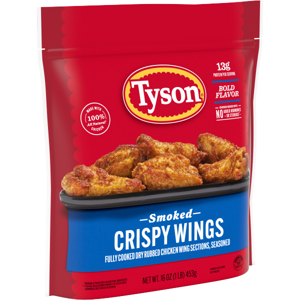 slide 23 of 25, Tyson Frozen Smoked Crispy Wings, 16 oz, 453.59 g