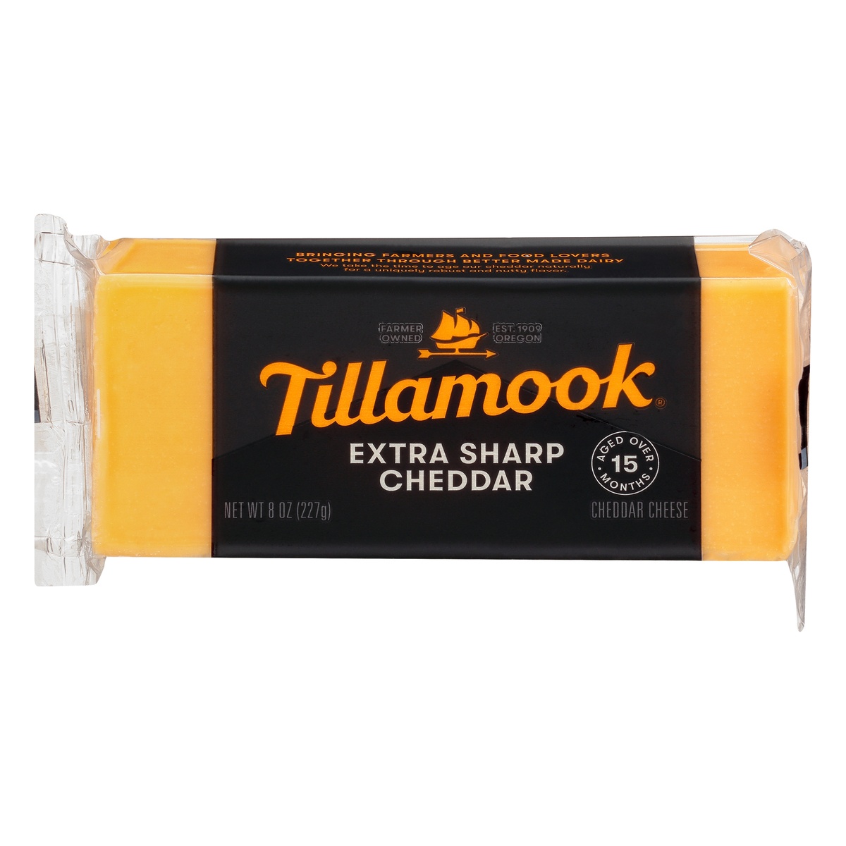 slide 1 of 6, Tillamook Extra Sharp Cheddar Cheese Block, 8 oz