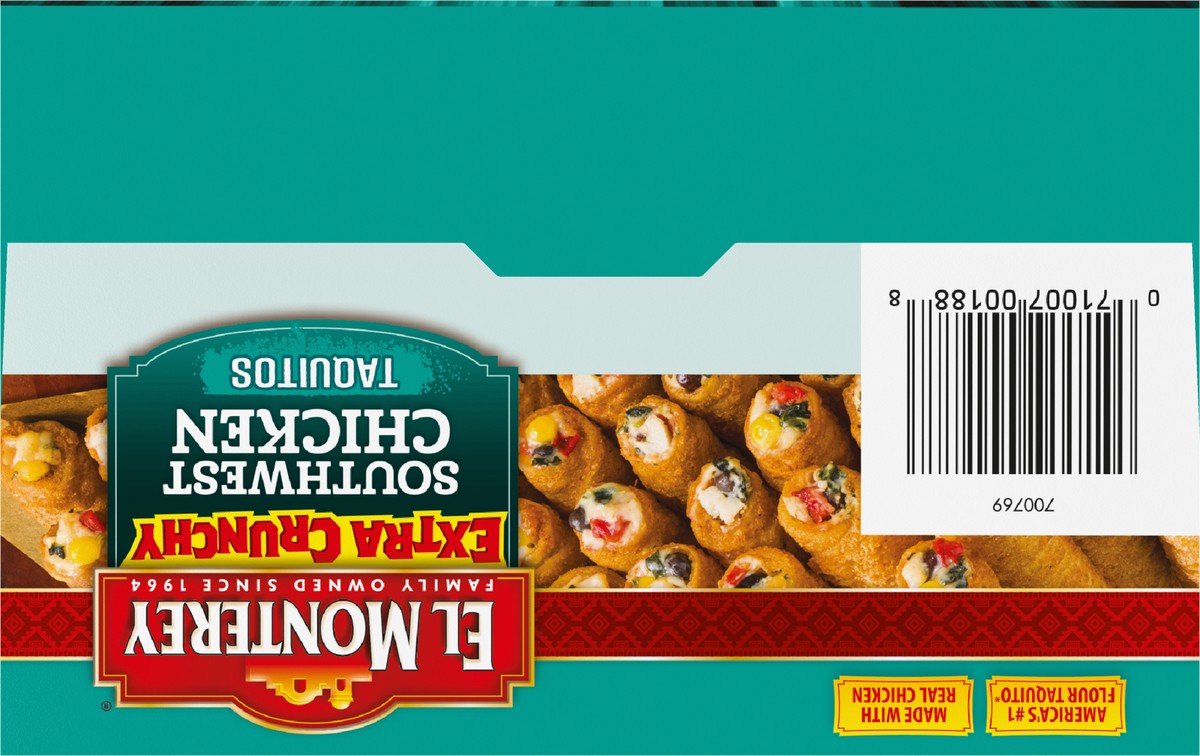 slide 9 of 12, El Monterey Extra Crunchy Southwest Chicken Taquito Value Pack, 38 Count, 38 ct